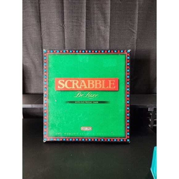 Vintage Spears Scrabble Deluxe Game With Turntable & Electronic Timer WORKS - Picture 1 of 7